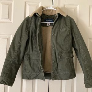 Pacific Trail vintage jacket - Corduroy jacket Sherpa collar - size small